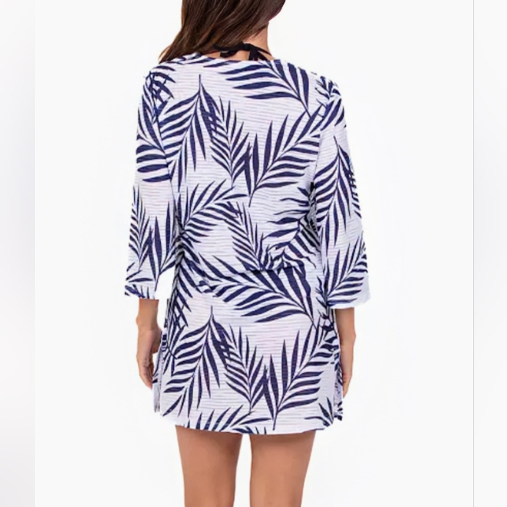 NWT, Portocruz Palm-Leaf, Swim Tunic, Cover-Up, Size XXL - Picture 3 of 13